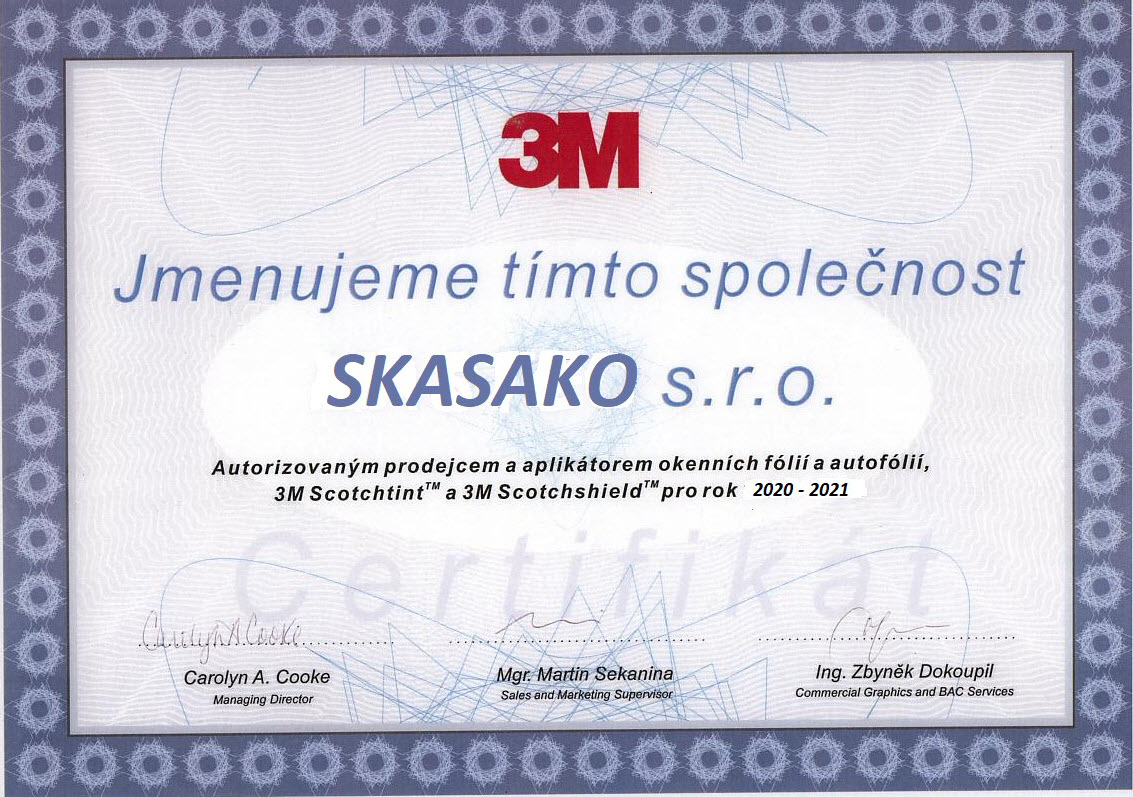 3M certifikát